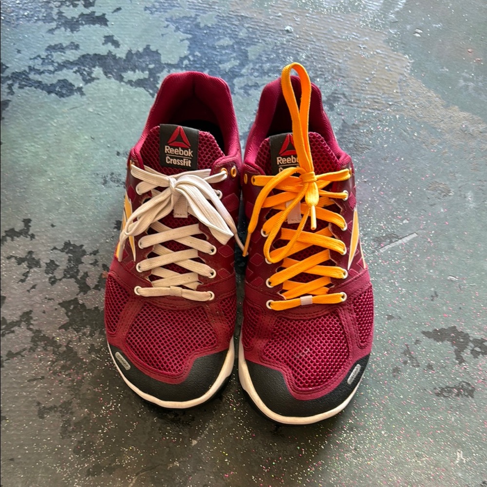 Reebok Red Athletic Shoes with Breathable Mesh